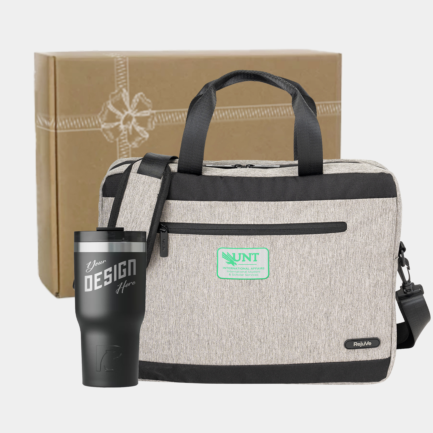 RejuVe® Executive Laptop Bag & RTIC® Insulated Tumbler Gift Set 1