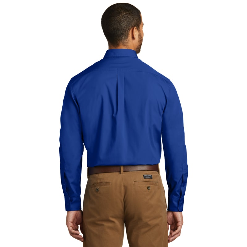 Port Authority Long Sleeve Carefree Poplin Shirt. 4