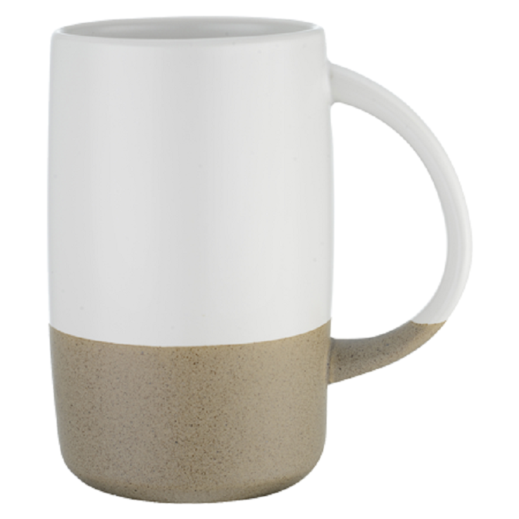 Imari 17oz Two-Tone Ceramic Mug with Smooth Finish and Sandstone Base 9