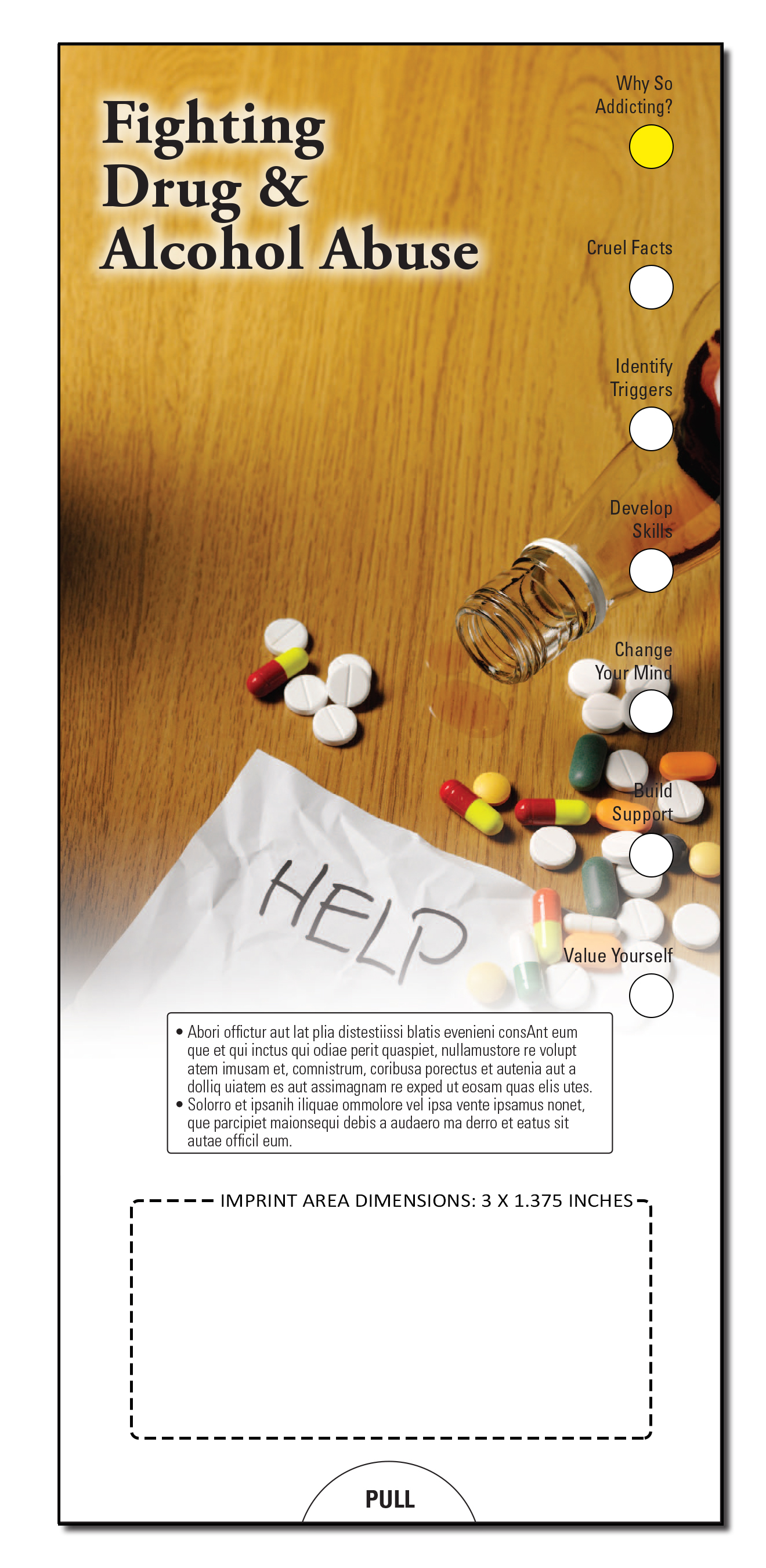 SLIDE CHART - Fighting Drug & Alcohol Abuse Slide Chart 3