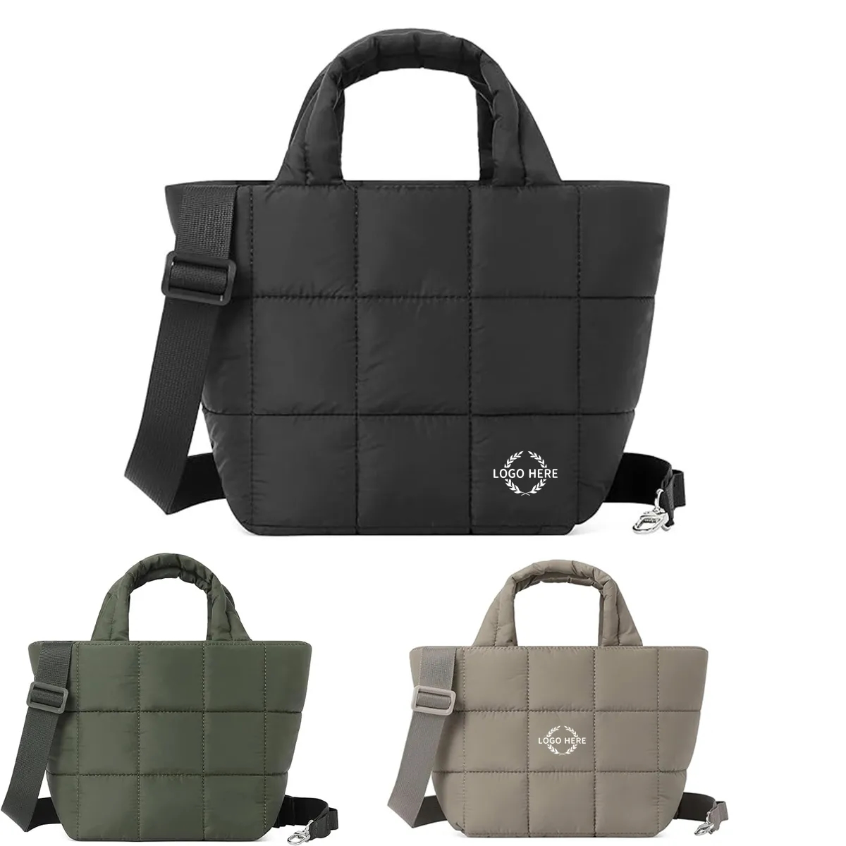 Puffer Tote Bag with Adjustable Strap 2