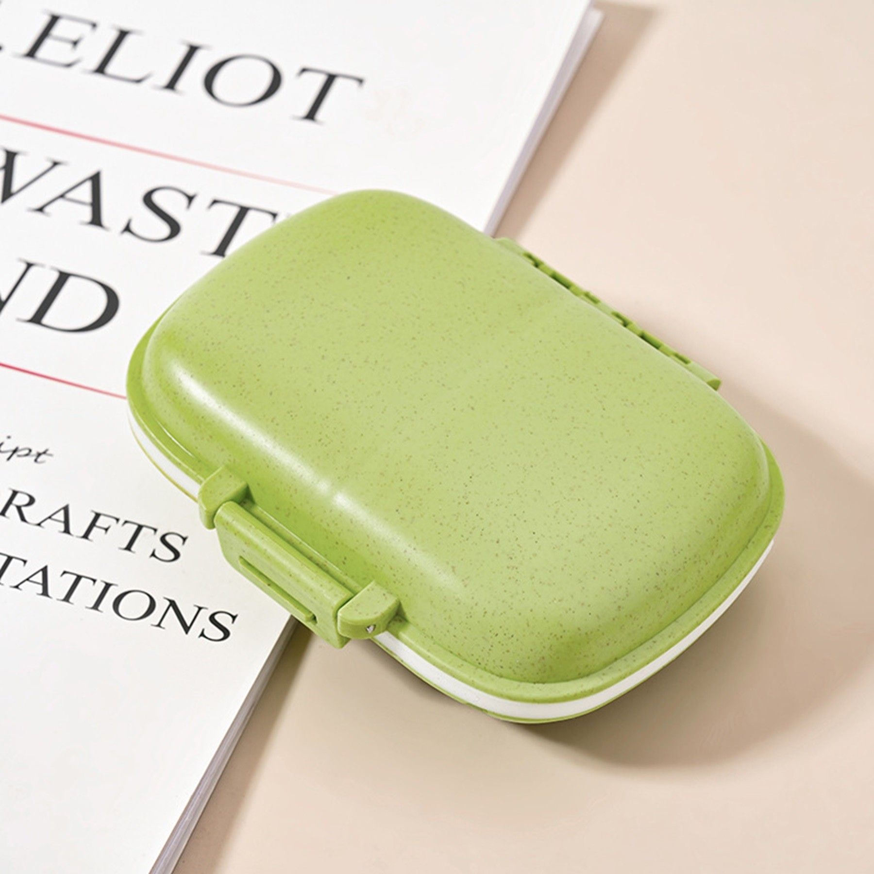 Portable 8-Compartment Sealed Pill Box 4