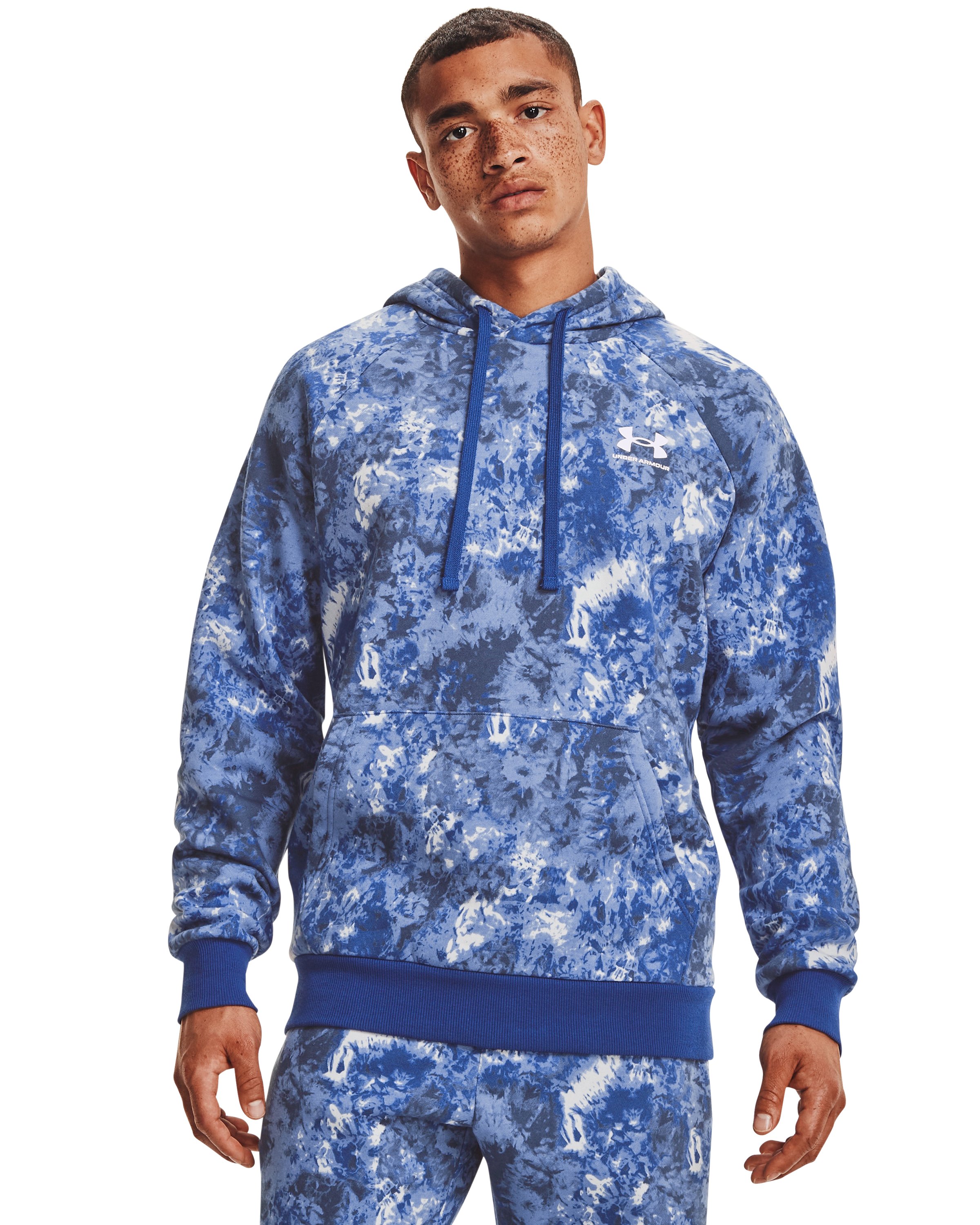 Men's UA Rival Fleece Cloud Dye Hoodie, custom hoodie or sweatshirt with logo imprint 2