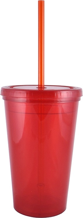 16 oz "Bolero" Polypropylene Double Wall Plastic Tumbler