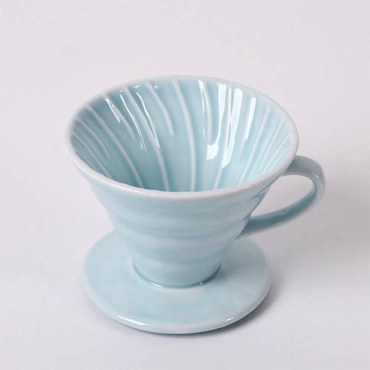 Custom Ceramic Over Coffee Brewing Filter Cone 7