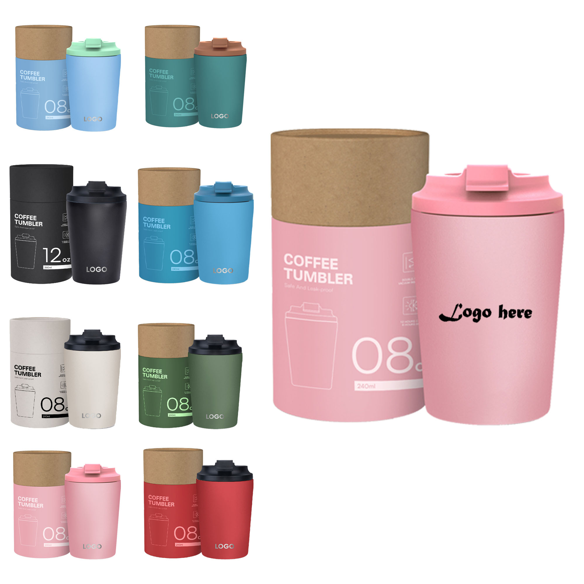 Portable Stainless Steel Car Coffee Cup 4