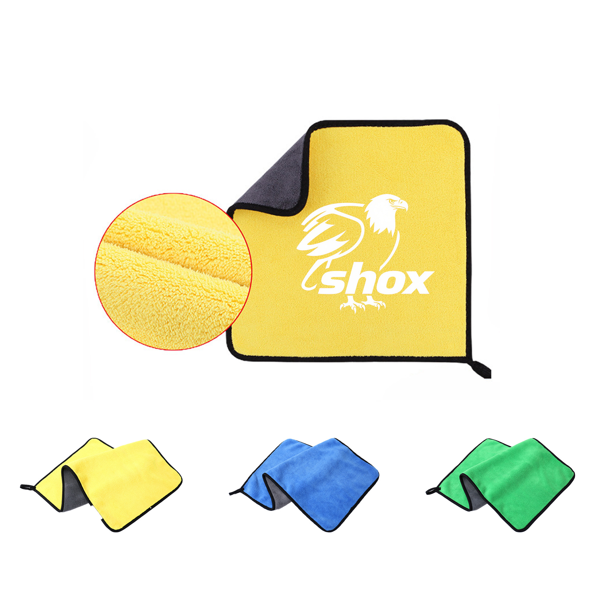 Double-sided Thickened Coral Fiber Car Cleaning Towel MOQ 20 2