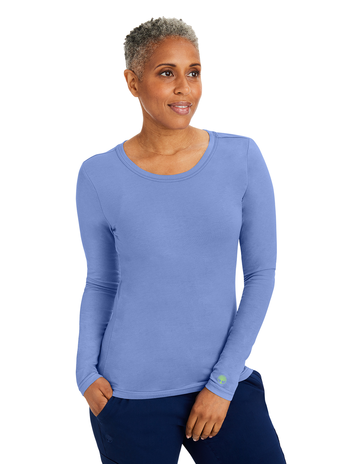 Healing Hands - HH Knits - Women's Pocketless Melissa Long Sleeve Underscrub Tee 8
