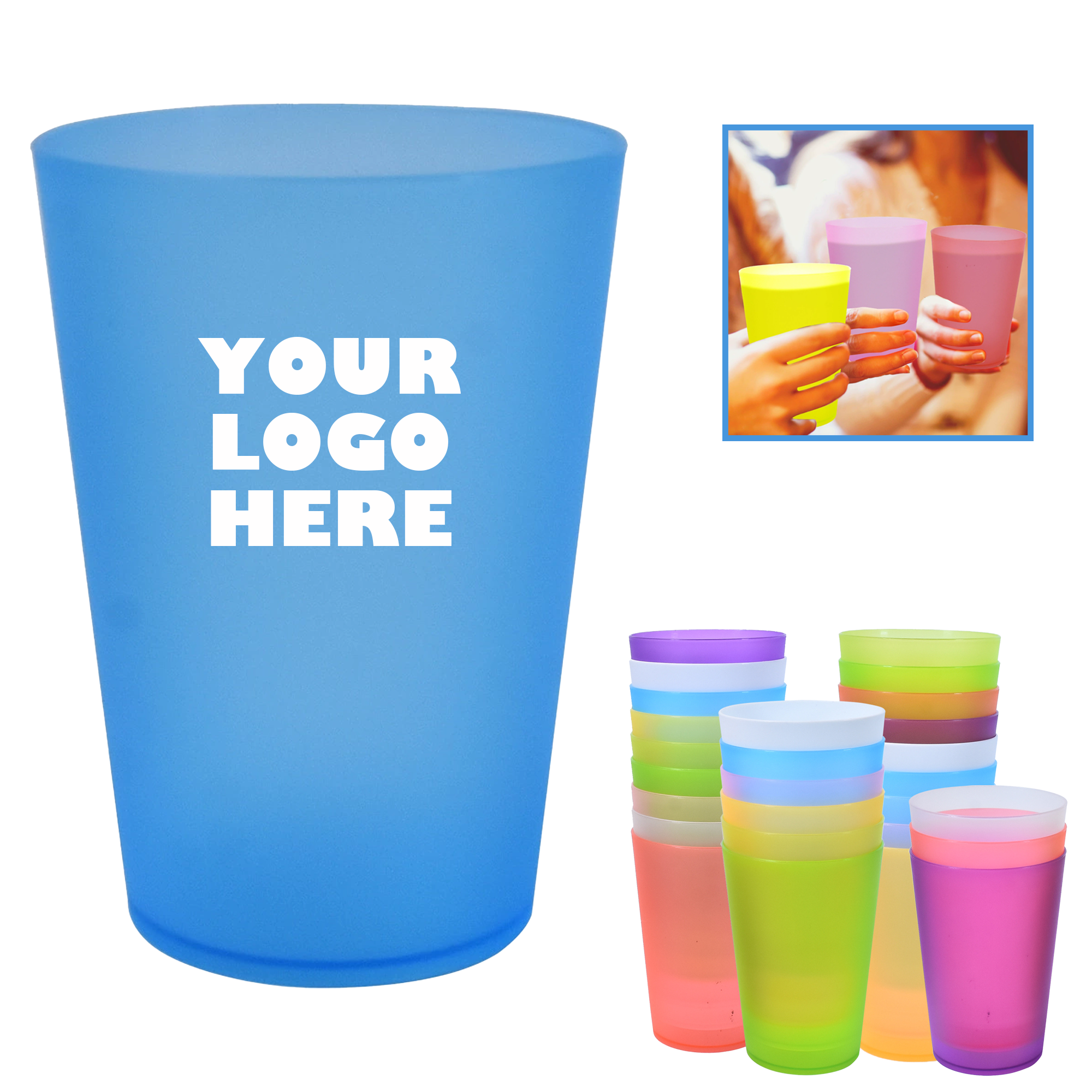 12OZ Reusable Plastic Cups 3