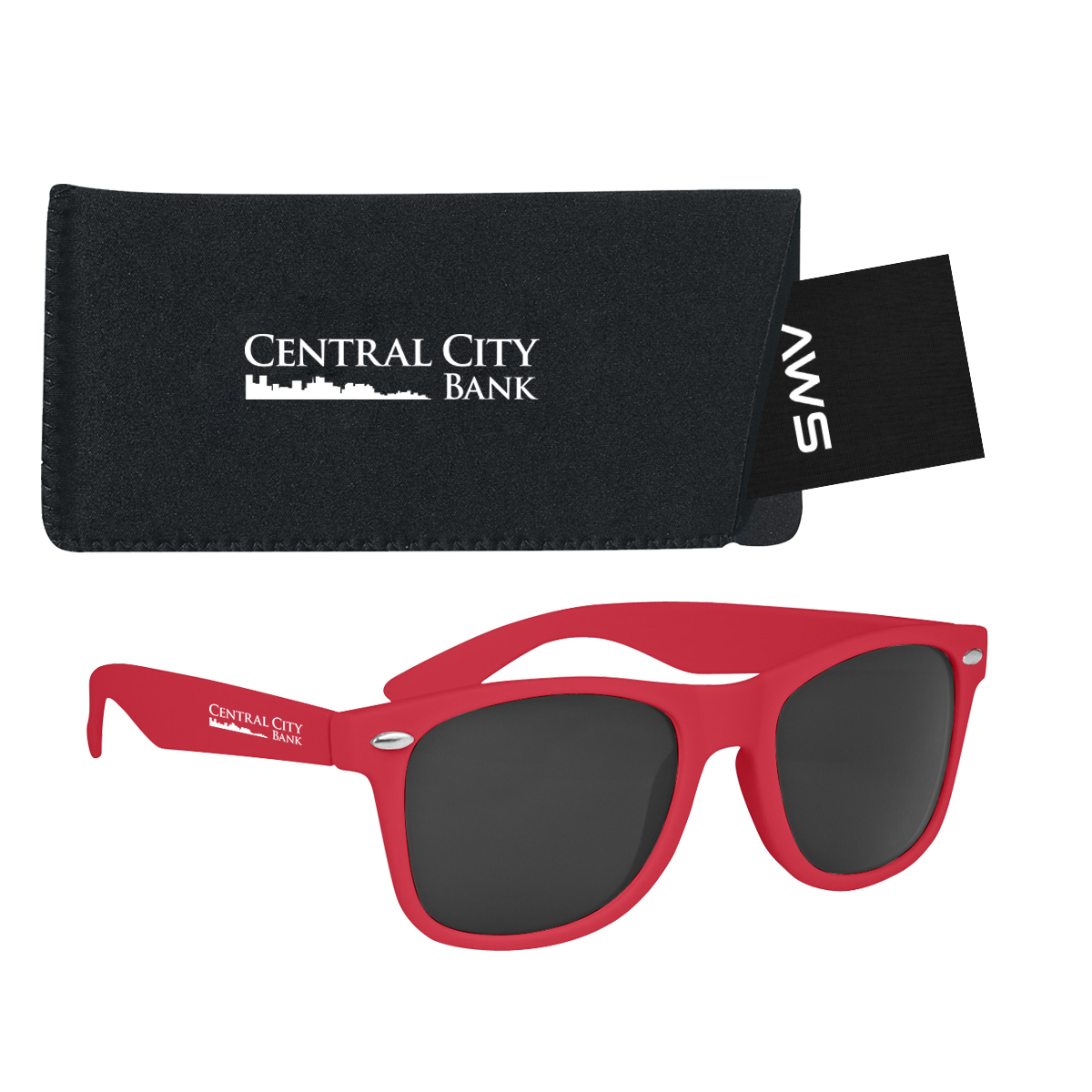 Aws Velvet Touch Malibu Sunglasses With Pouch & Hang Tag 2