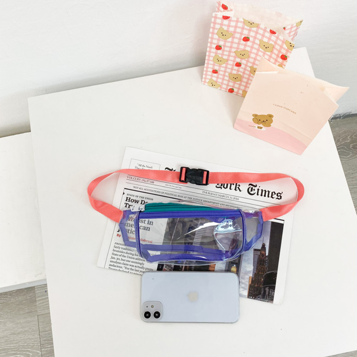 Mini Fashion Clear jelly Fanny Pack Kids 4