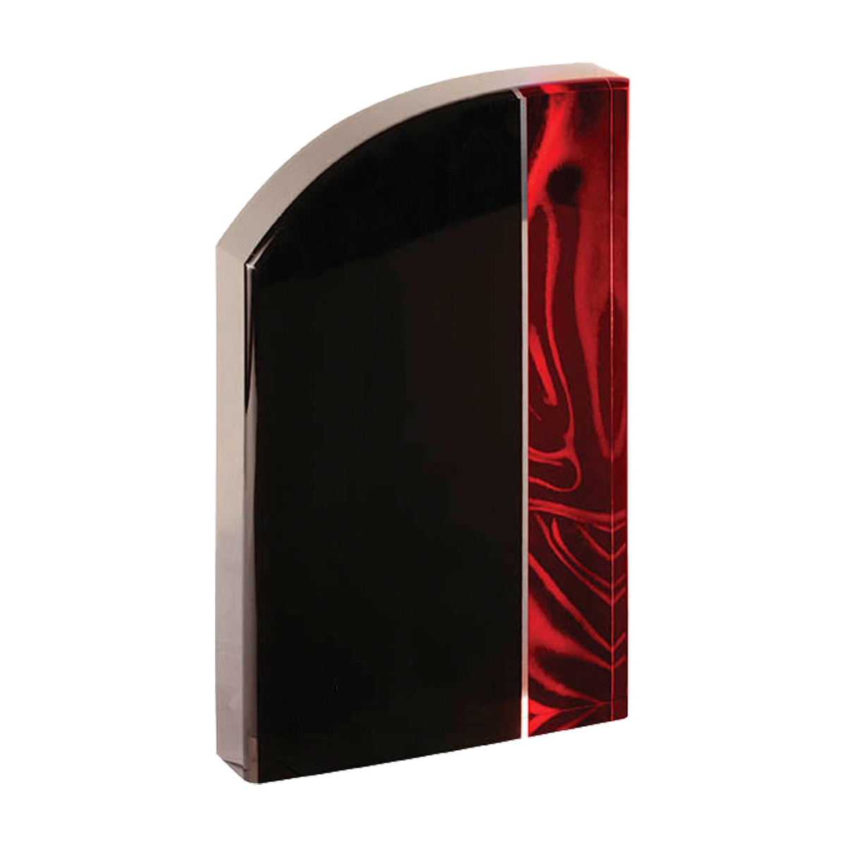 8" Wave Red Velvet Acrylic 3