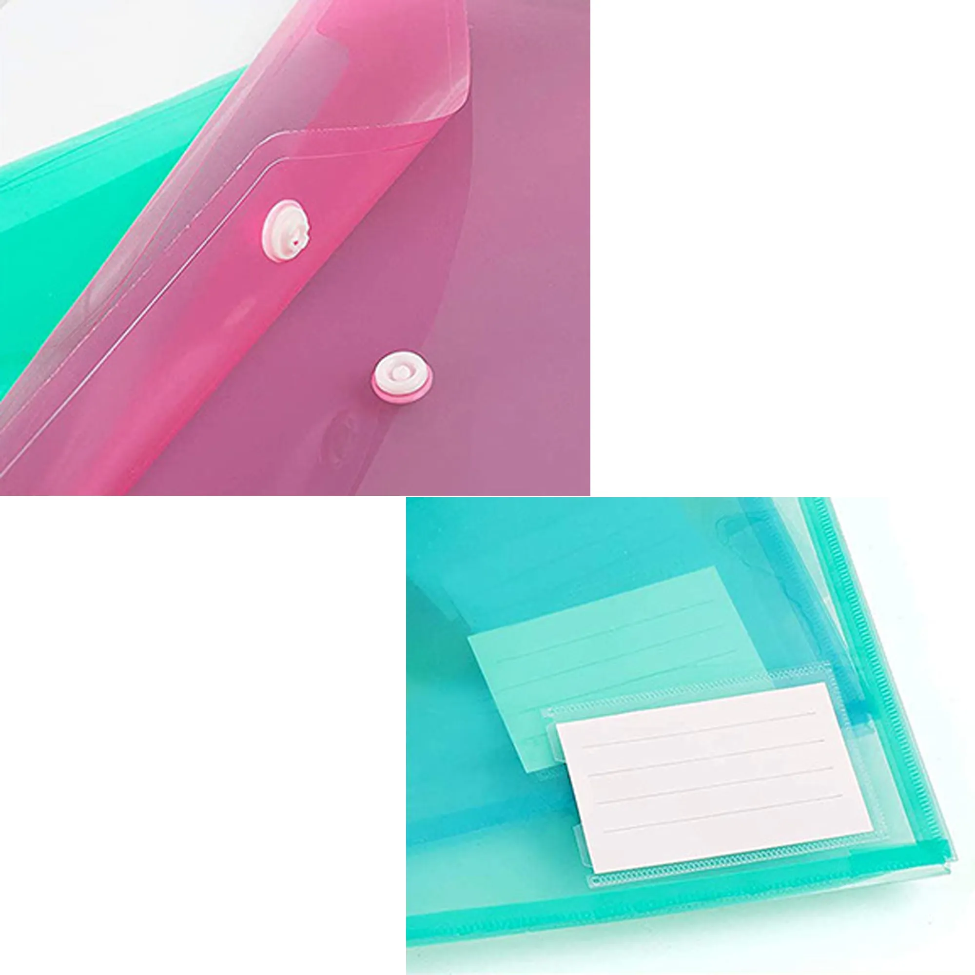 A4 Plastic Envelope Folder With Snap Closure Customize 2