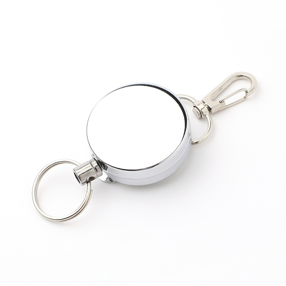 Outdoor Heavy Duty Round Metal Badge Reel w/ Belt Clip 8
