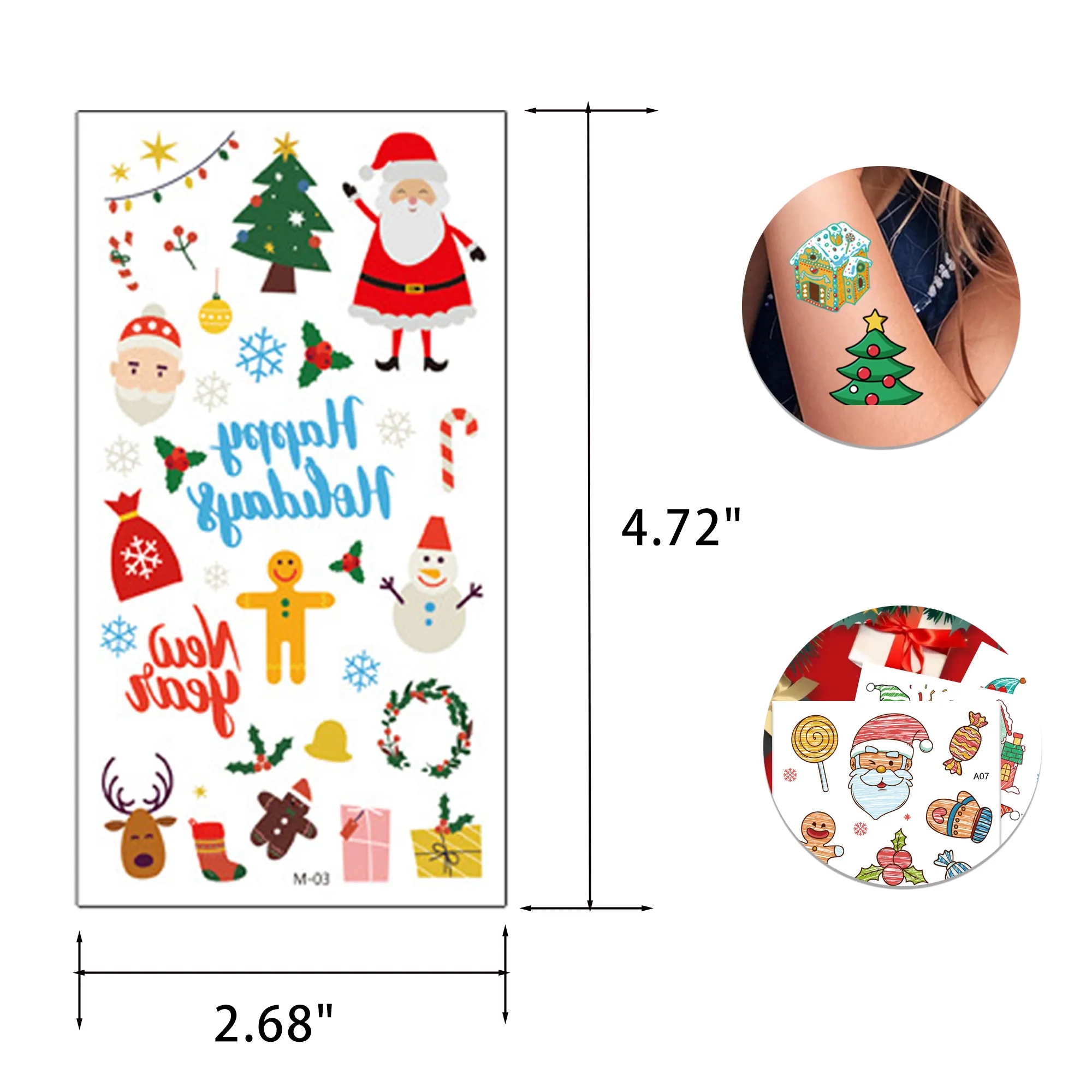 Christmas Tattoo Stickers 6