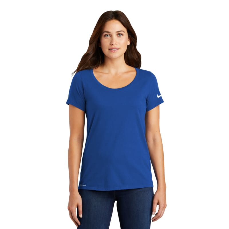 Nike Ladies Dri-FIT Cotton/Poly Scoop Neck Tee. 14