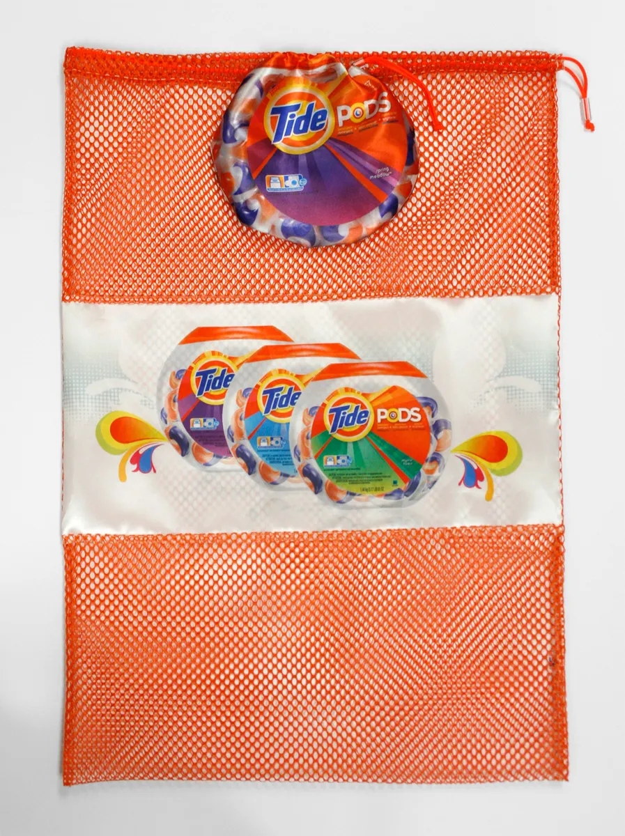 Mesh Laundry Bag With Panel 9