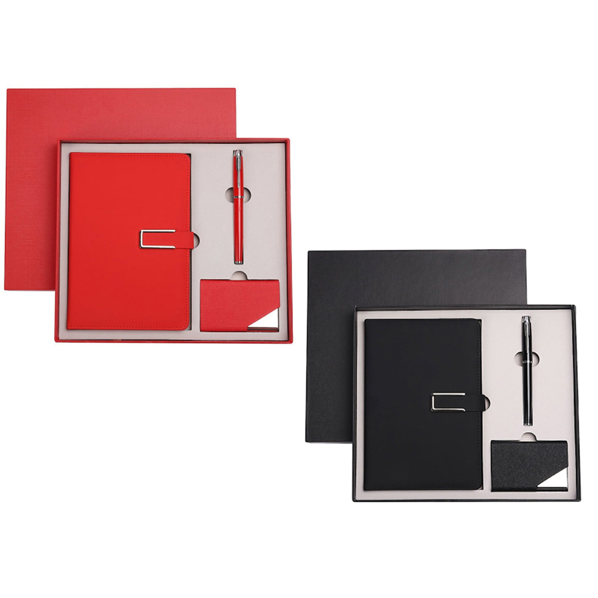 Leather Business Notebook Gift Set