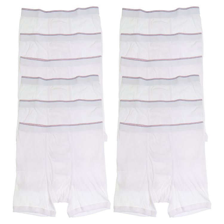 Men's Cotton Boxer Briefs - White 2