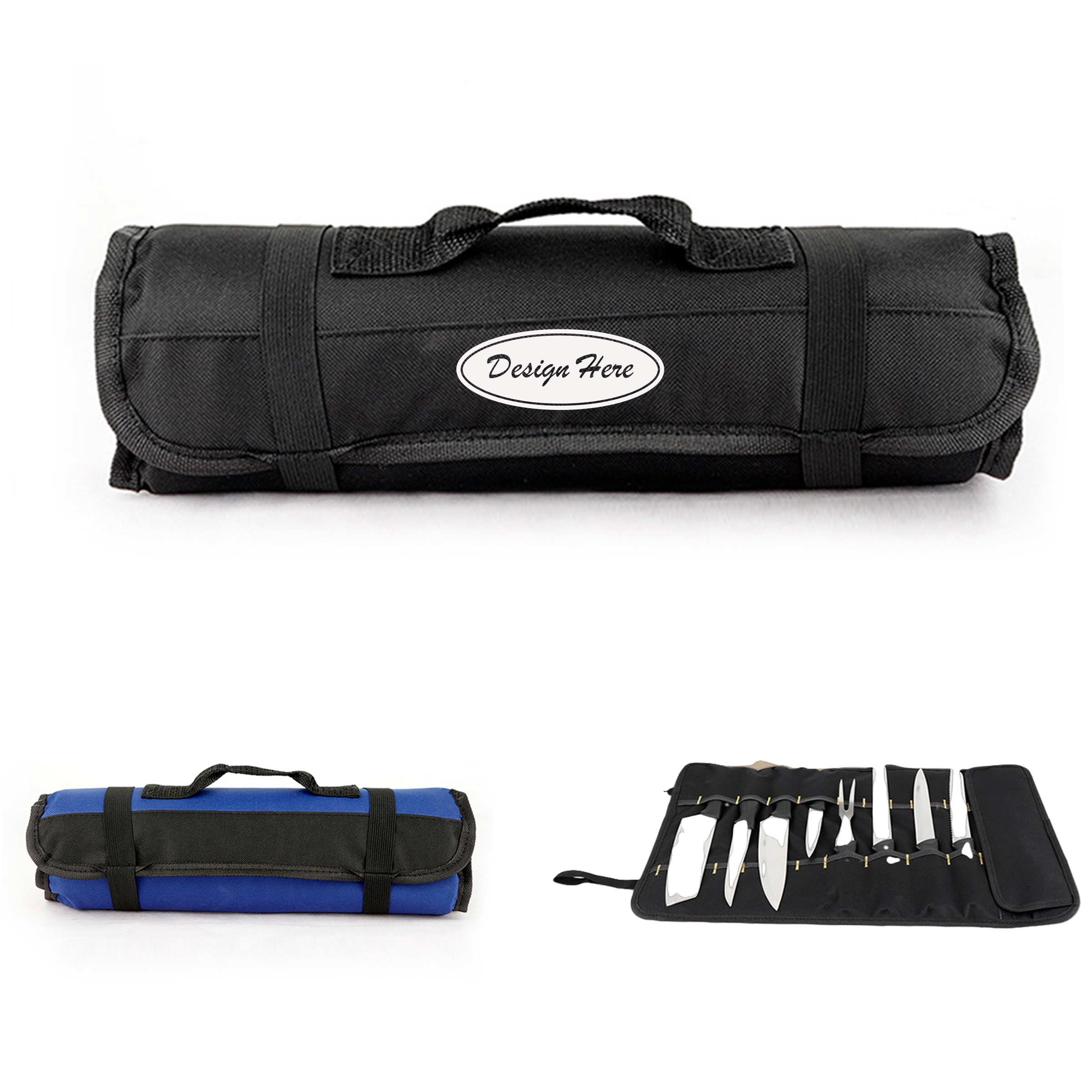 Chef's Knife Roll Bag - Durable Oxford Storage 3