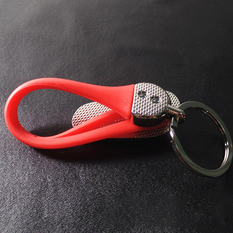 Creative Flip-flop Metal Key Ring with PVC Strap 4