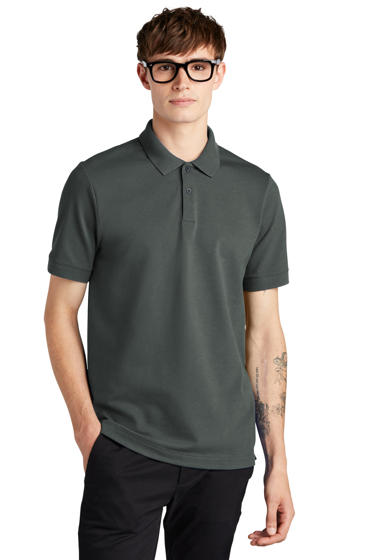 Mercer+Mettle Stretch Heavyweight Pique Polo MM1000 33