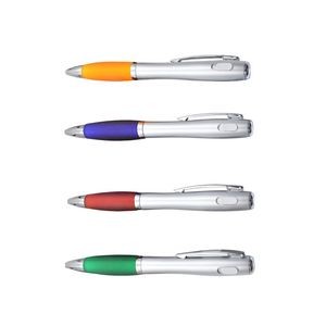 Silver Barrel LED Flashlight Pen 7