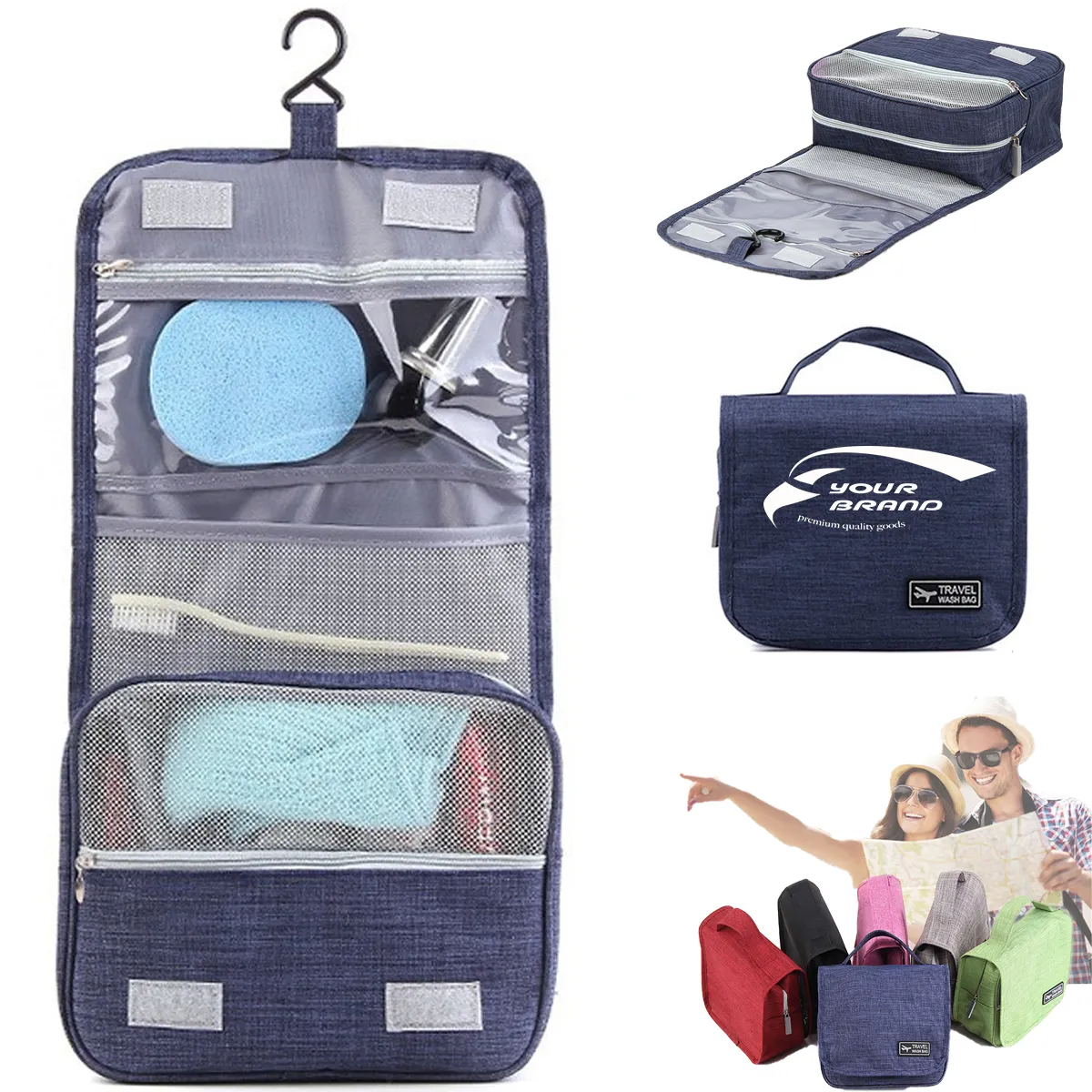 Toiletry Travel Waterresistant Makeup Cosmetic Bag Organizer 7