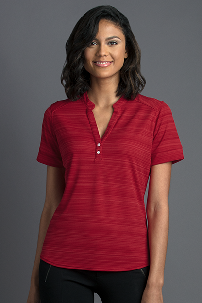 Women's Vansport Strata Textured Henley 18