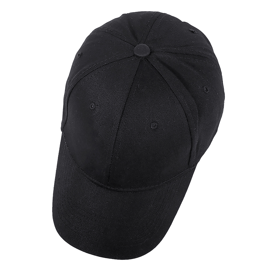 Stock Solid Color Cotton 6-Panel Baseball Cap w/ D-Ring 51