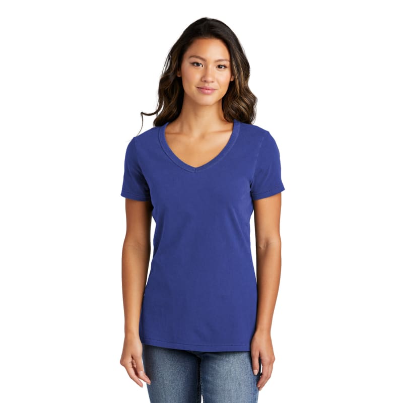 Port & Company Women's Beach Wash Garment-Dyed V-Neck Tee 6