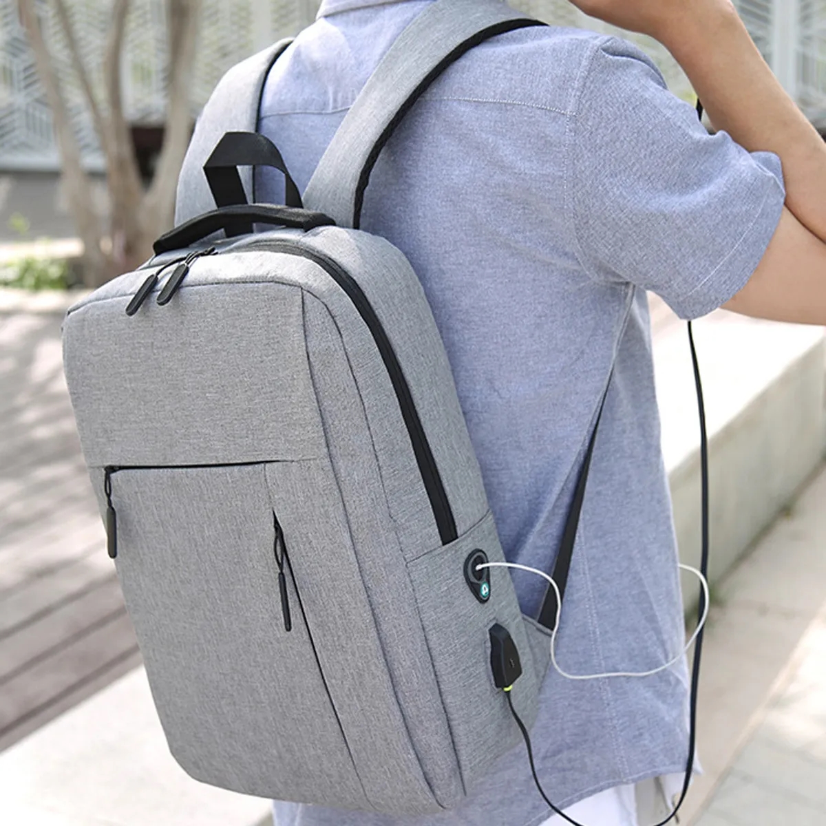 15.6 Laptop Backpack With USB Charging Port 6