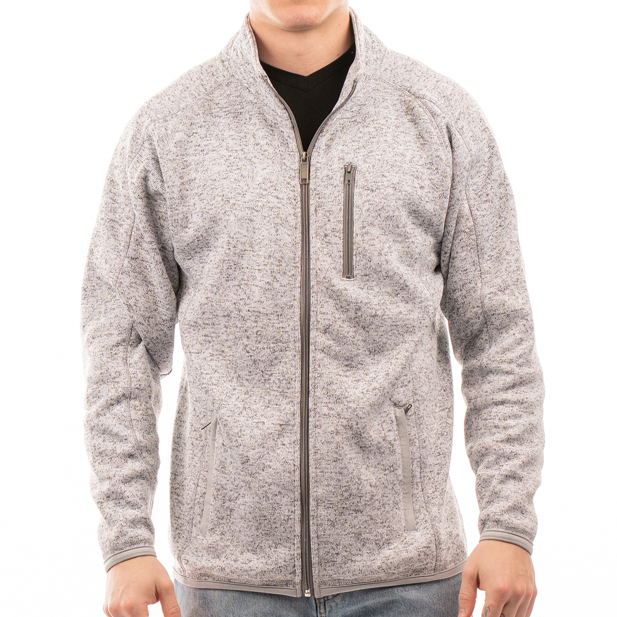 Burnside Men's Sweater Knit Jacket 4