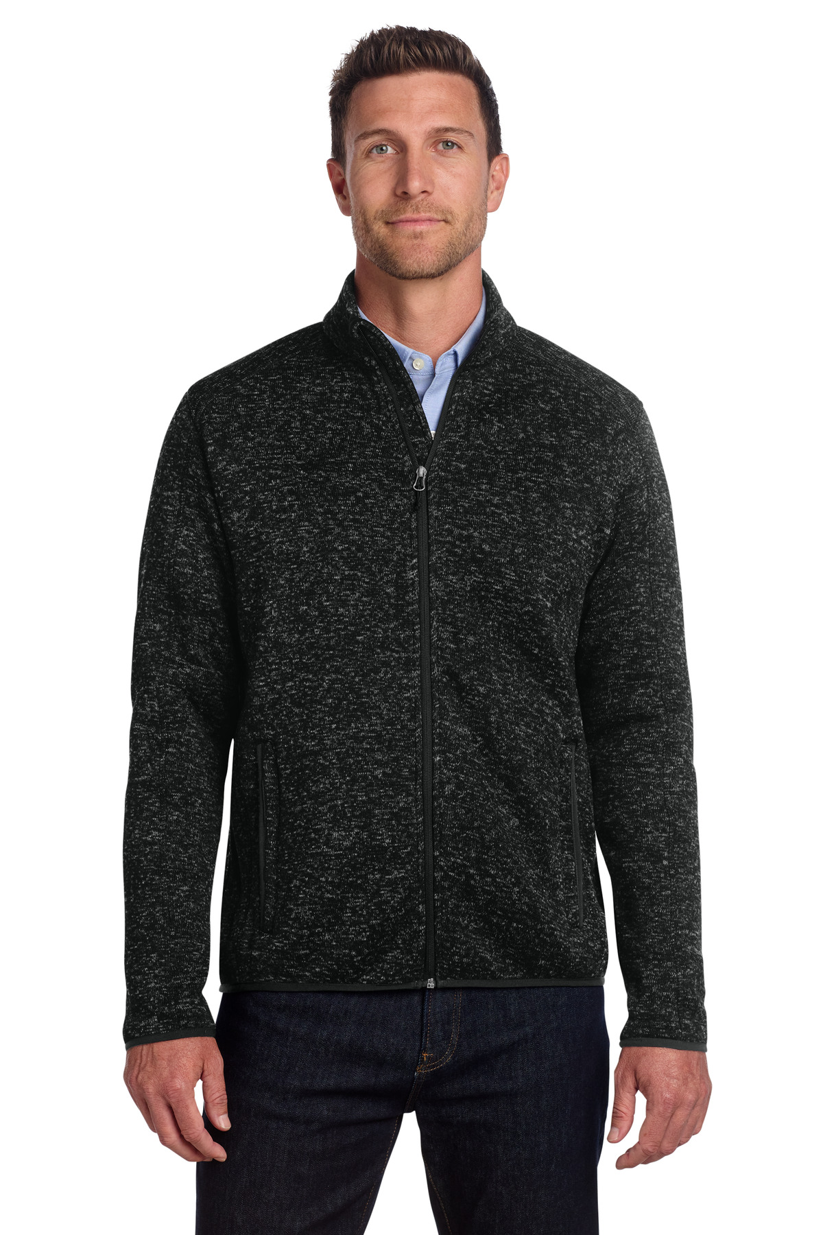 Port Authority Sweater Fleece Jacket. F232 14