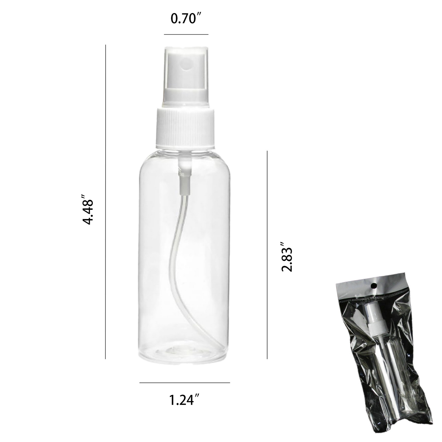 50ml Clear Dispenser Spray Bottle 5