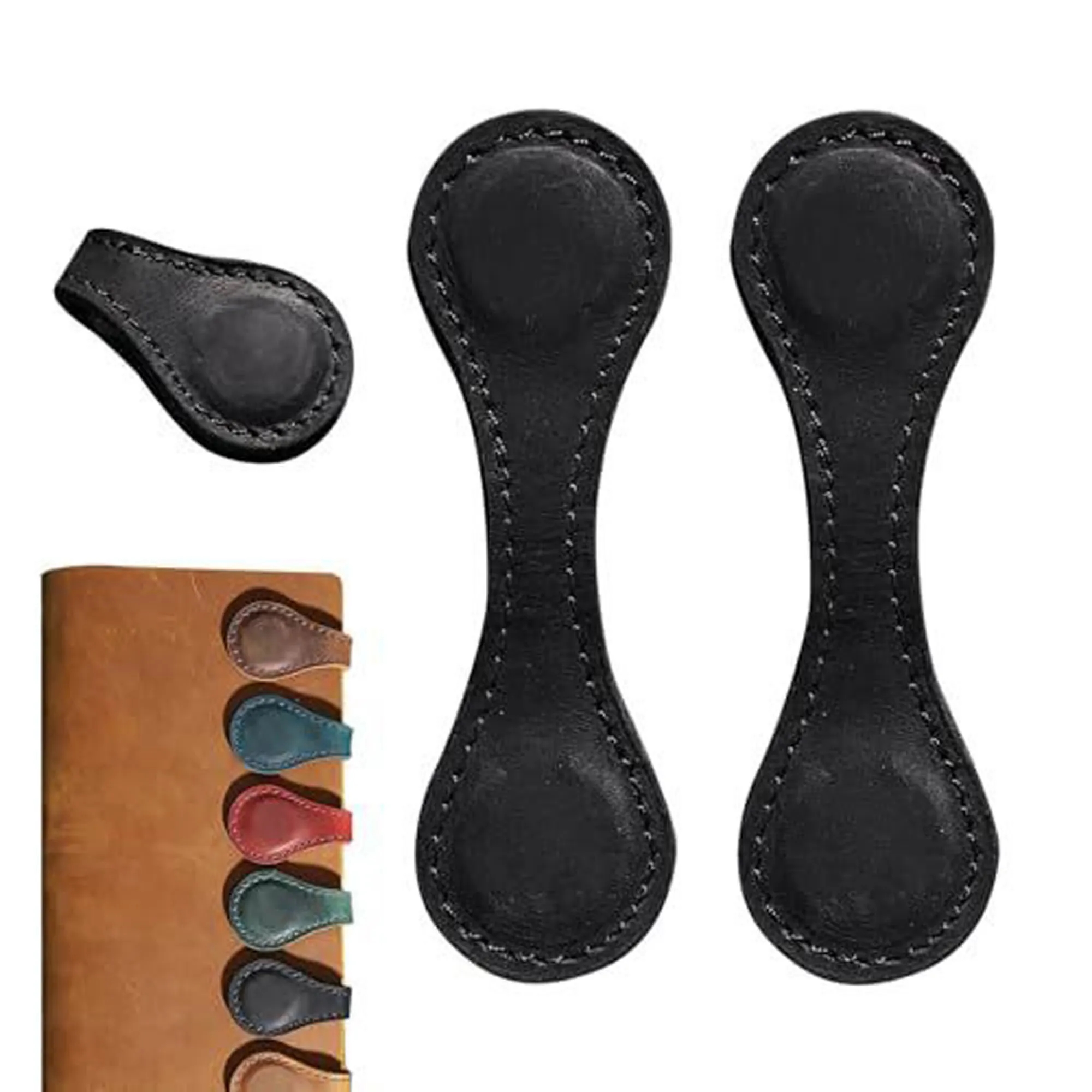 Vintage Leather Magnetic Bookmark 4