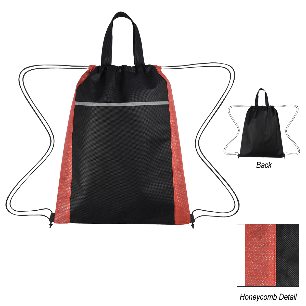 Honeycomb Non-Woven Drawstring Bag 3
