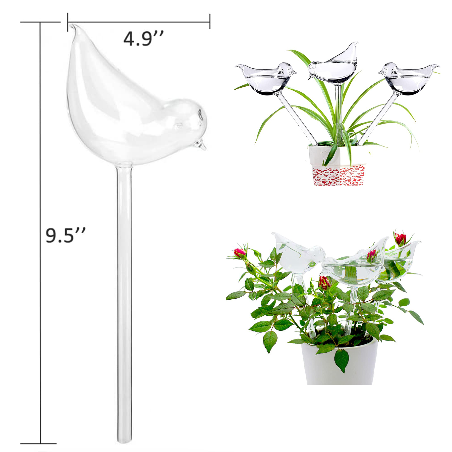Bird Shaped Plant Watering Globe 2
