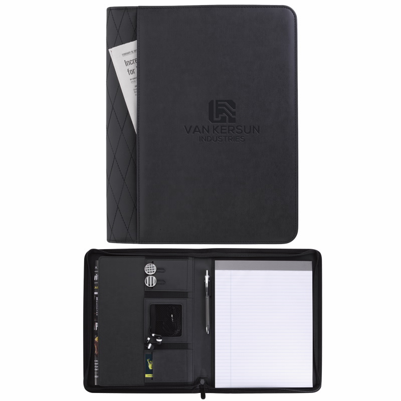 Stitch Zippered Padfolio 10