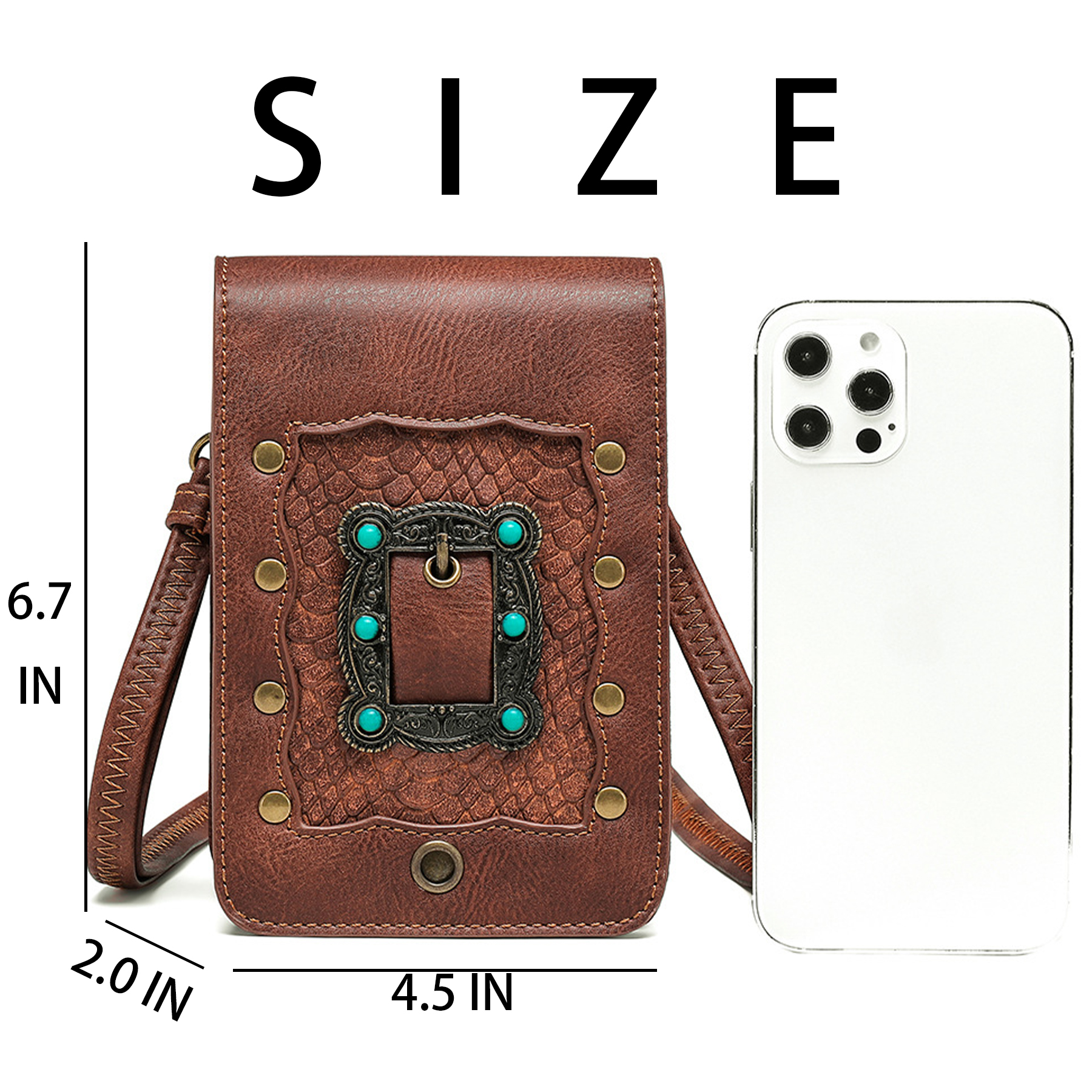 PU Punk women's shoulder cross-body bag 3