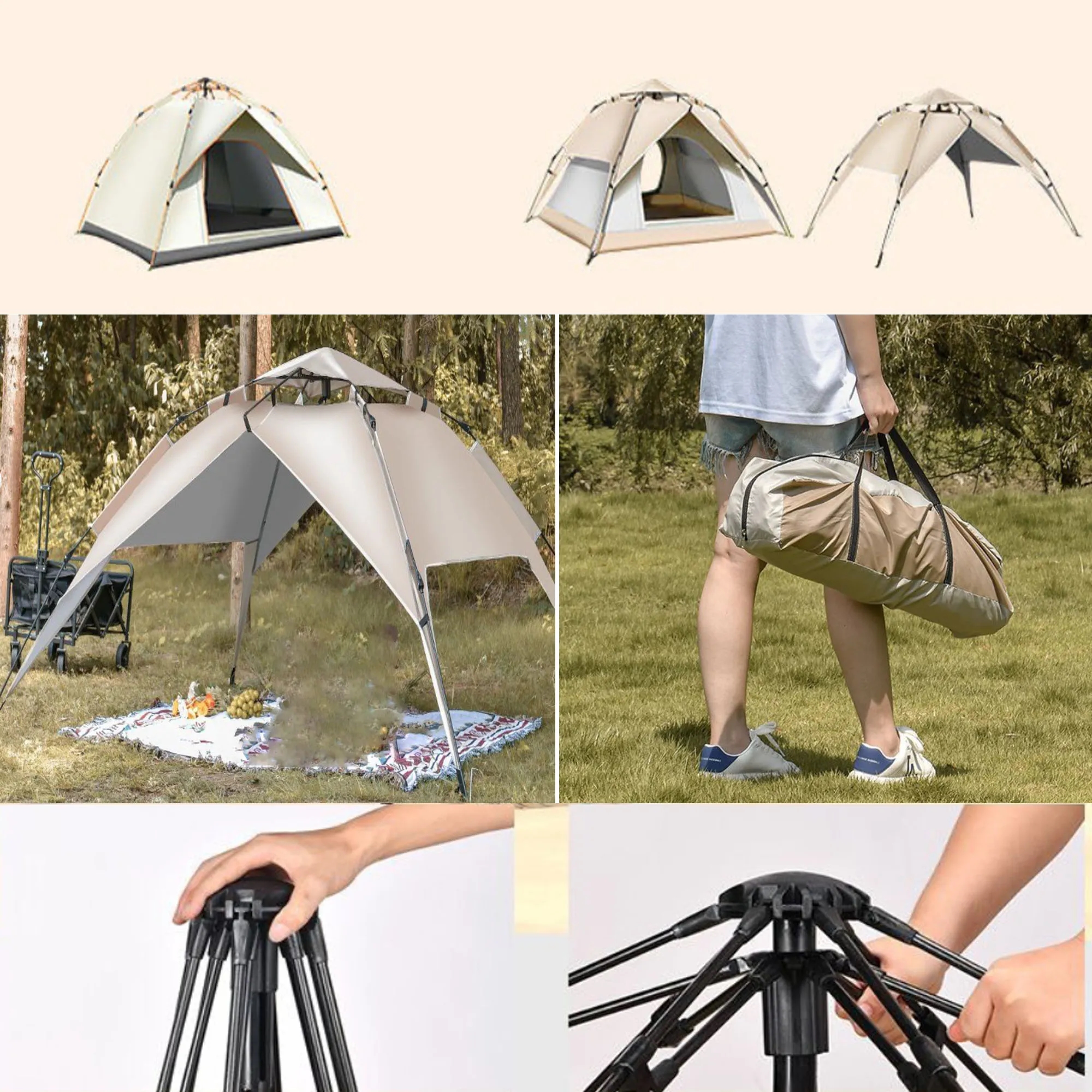 Outdoor Camping Tent 6-Piece Set 3