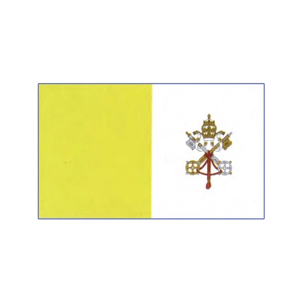 Religious Economy Car Flag - Papal 1