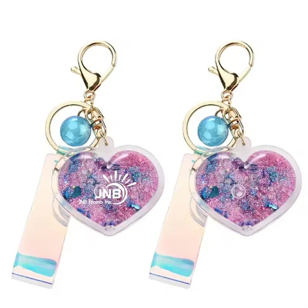 
Glitter Powder Liquid Key Chain