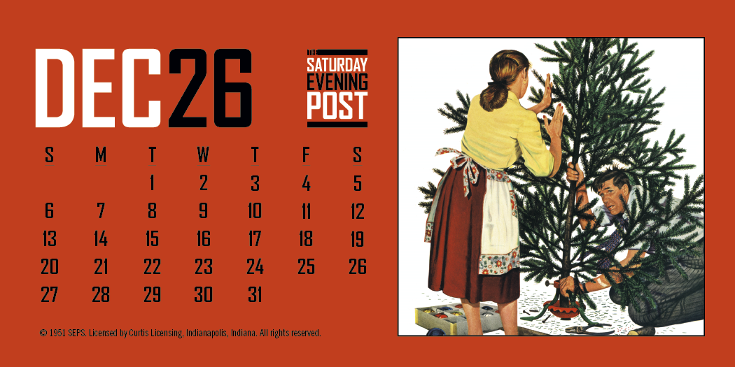 Triumph® Calendars The Saturday Evening Post Desk Calendar 14