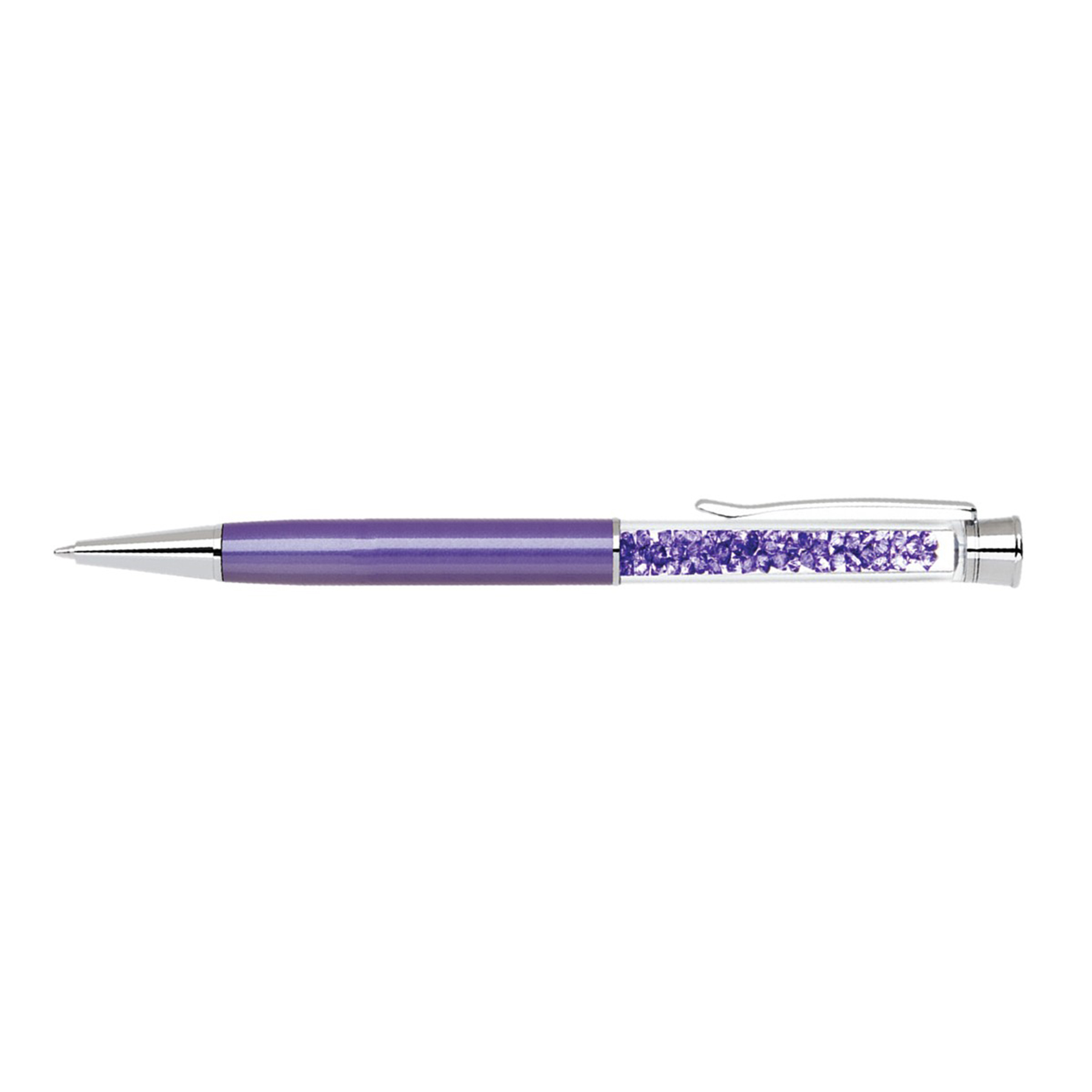 Elegant brass pen with matching crystals and barrel colors 16