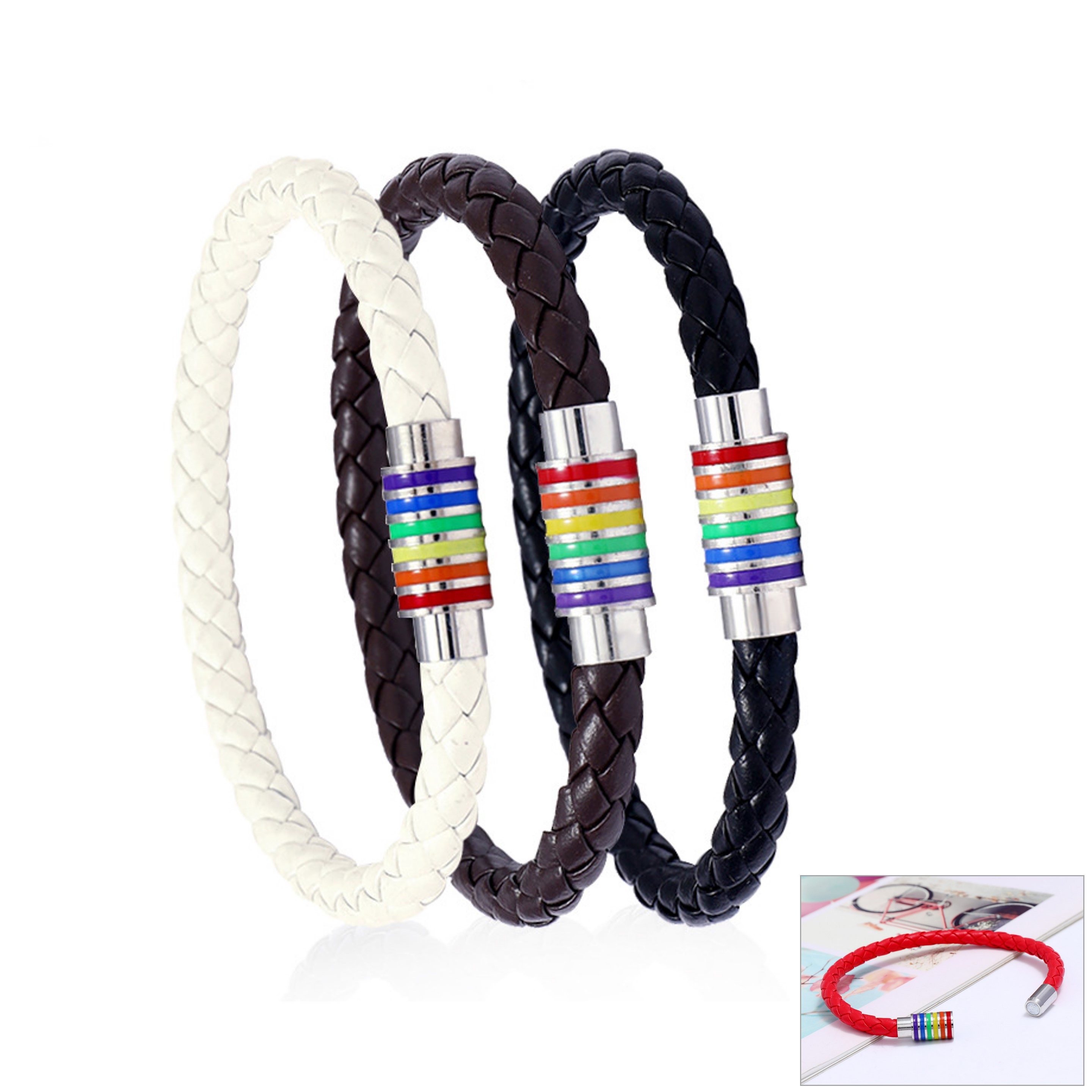 Leather Magnetic Bracelet (direct import) 2
