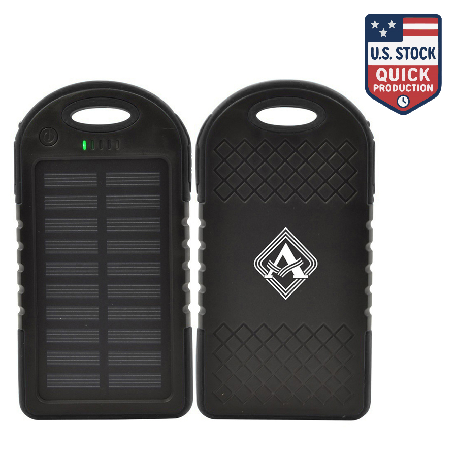 ApolloPower Rechargeable Water -Resistant Solar Power Bank 4000mAh 5