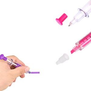 Syringe Pen With Highlighter 11