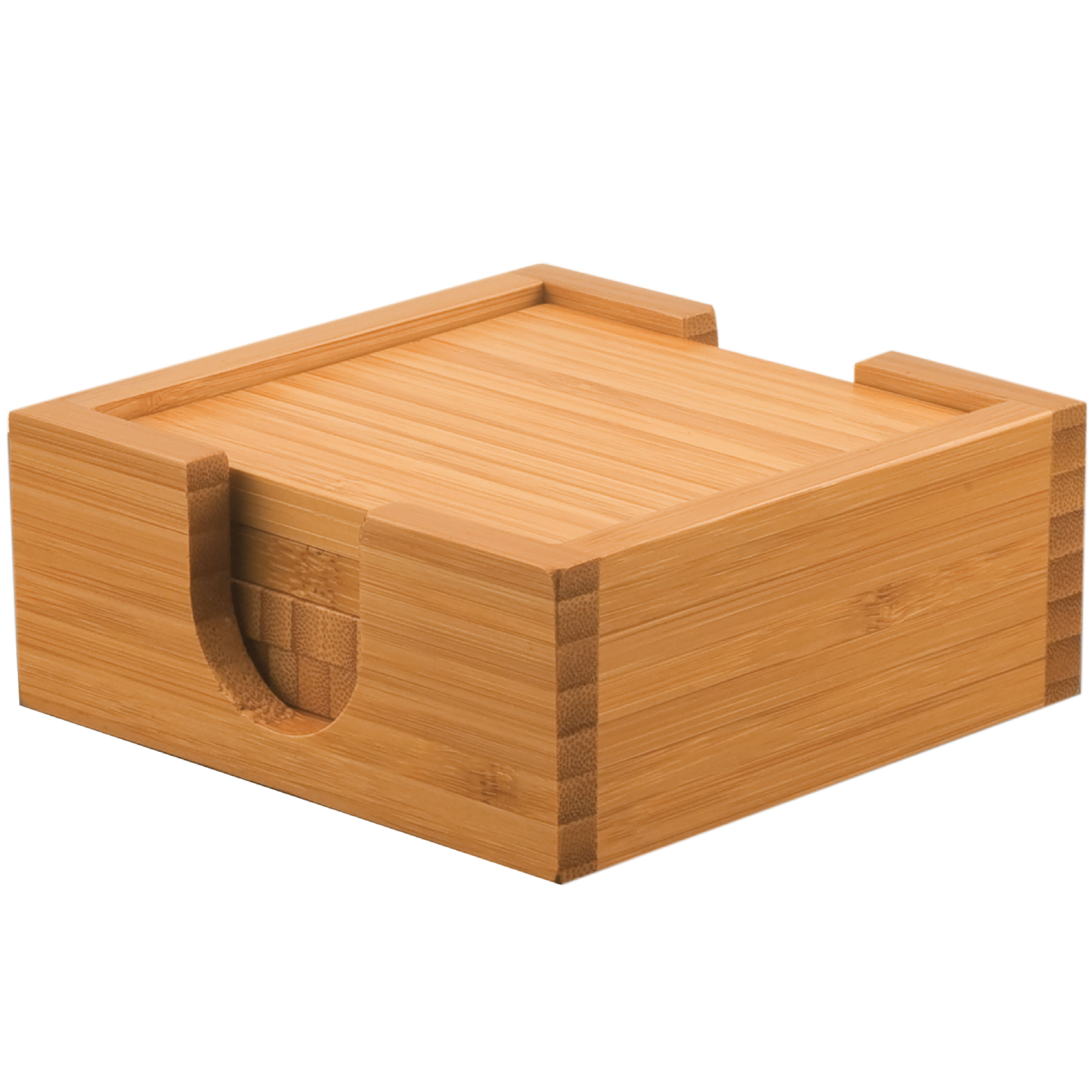 4" x 4" Bamboo 4-Coaster Set 5