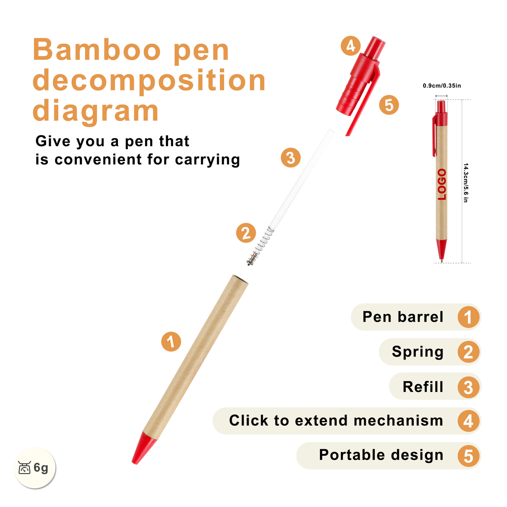 Custom Kraft Pen 3